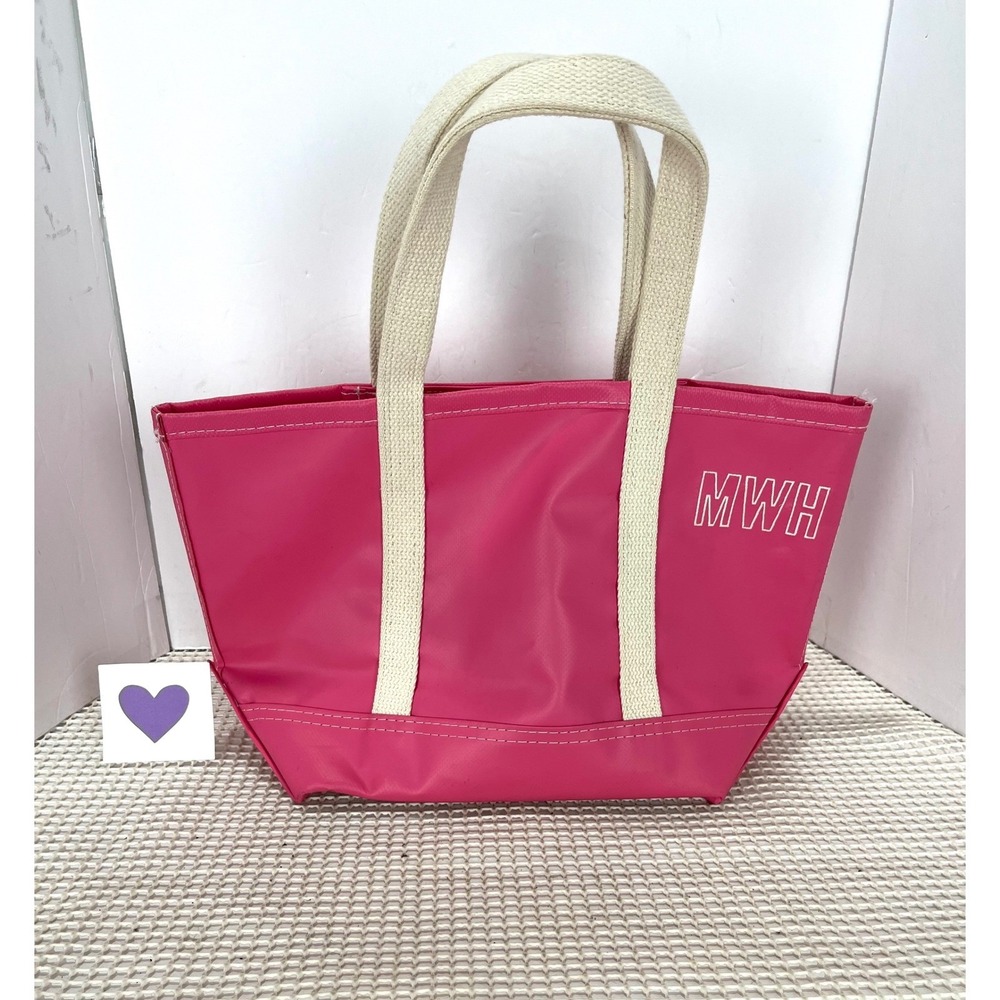 Mark & Graham x Steele Waterproof‎ Basket Corp Pink Monogram Tote Bag